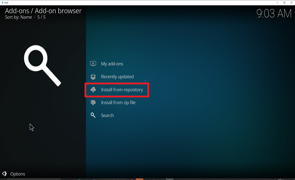 Step 19 Install World of Sounds on Kodi