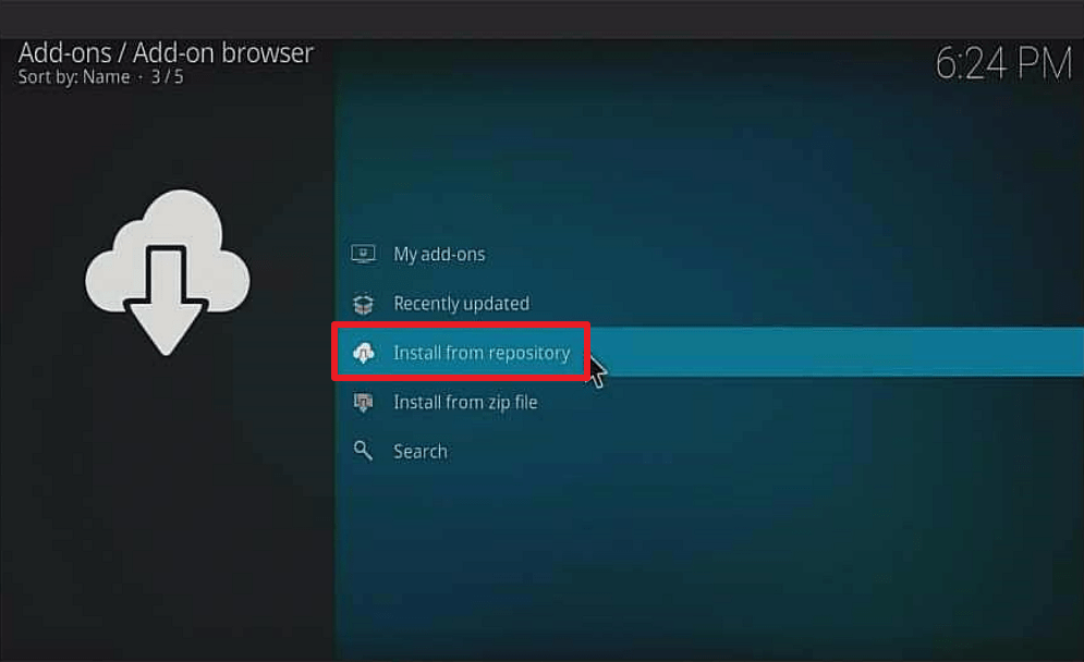 Step 19 Install Shadow kodi addon
