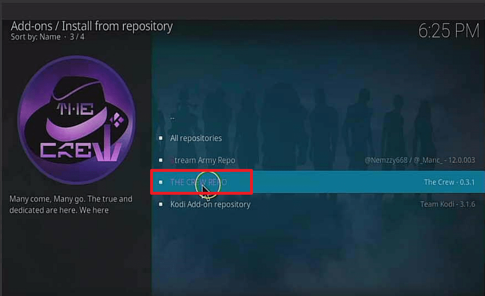 Step 20 Install Shadow kodi addon
