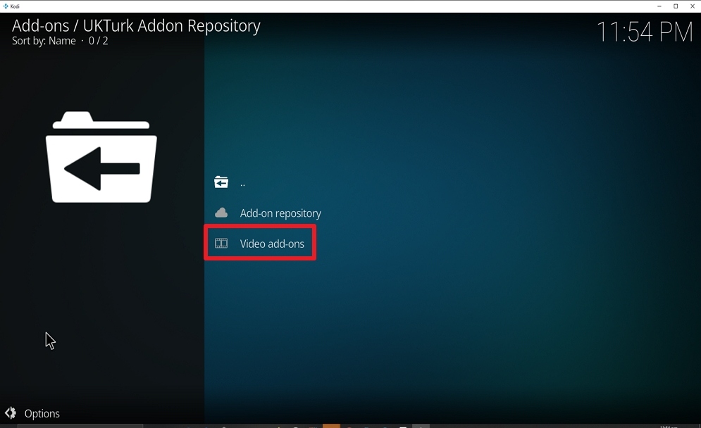 Step 21 Install UK Turk Playlist on kodi