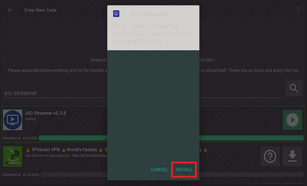 Step 22 Install AIO Streamer on a Firestick