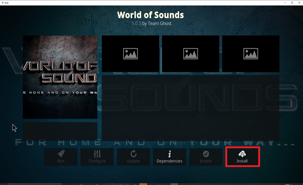 Step 23 Install World of Sounds on Kodi