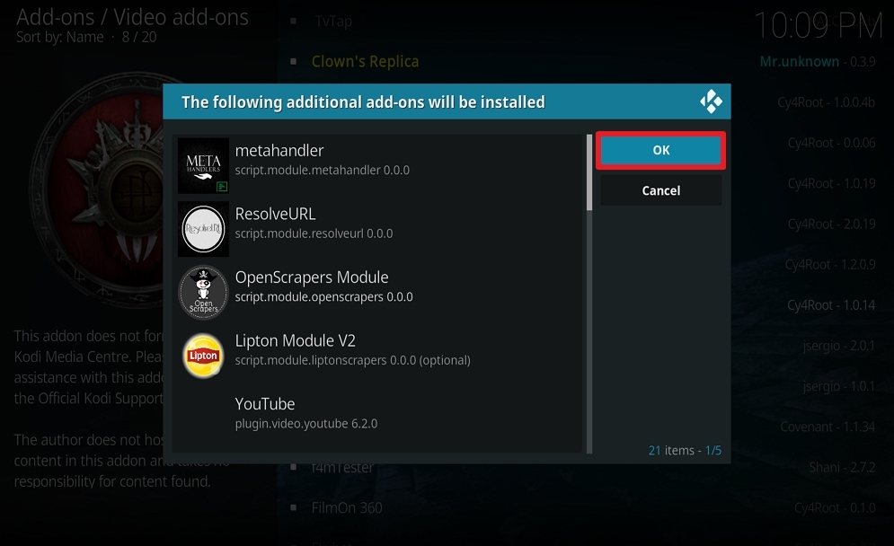 Step 24 Install Descent on Kodi