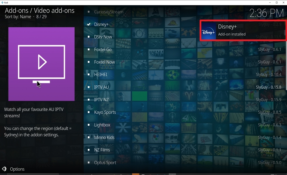 Step 25 Install Disney Plus on kodi