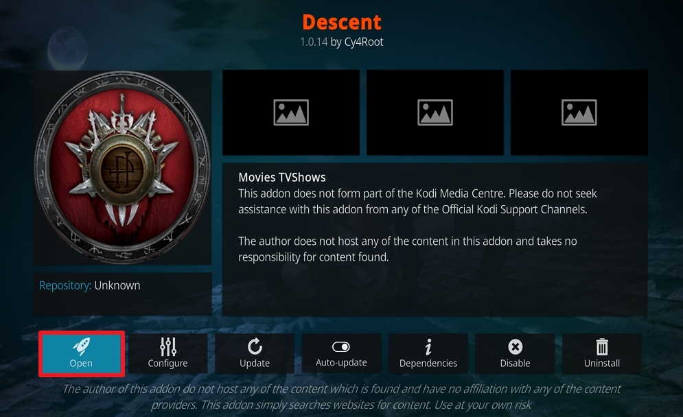Step 27 Install Descent on Kodi