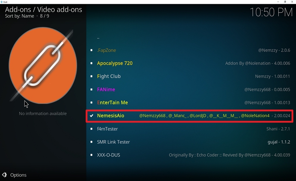 Step 26 Install Nemesis AIO on kodi