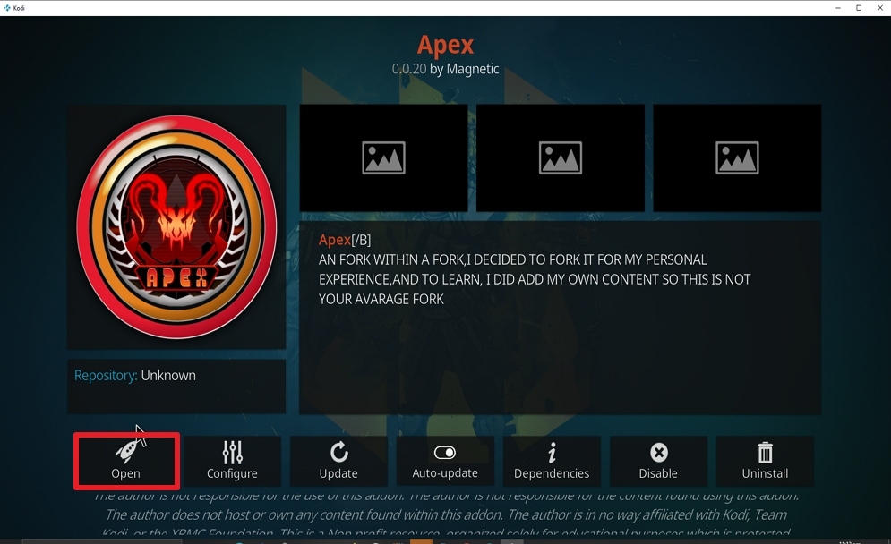Step 27 Install Apex kodi addon