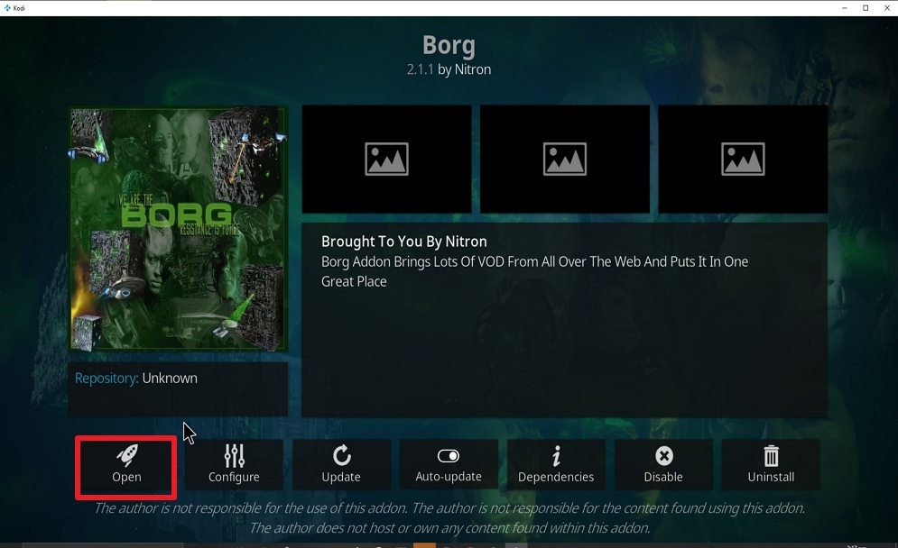 Step 27 Install Borg on kodi