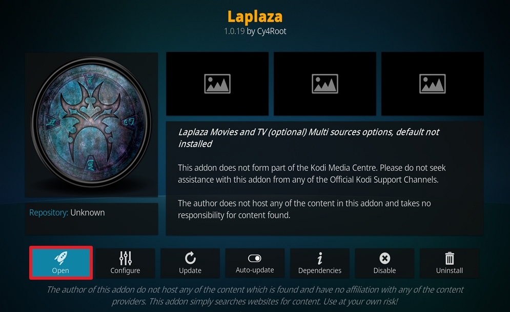 Step 27 Install La Plaza on Kodi