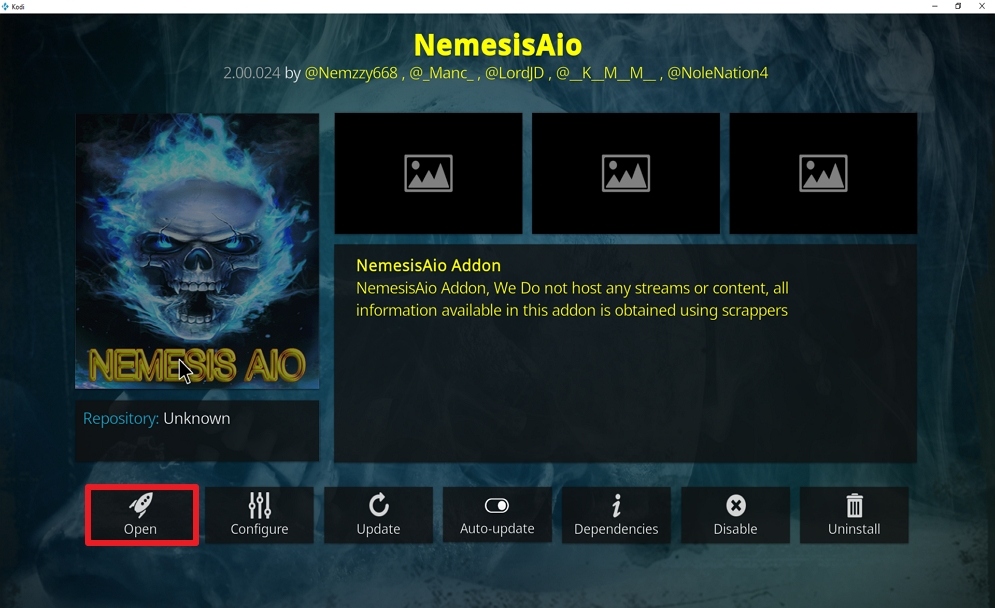Step 27 Install Nemesis AIO on kodi