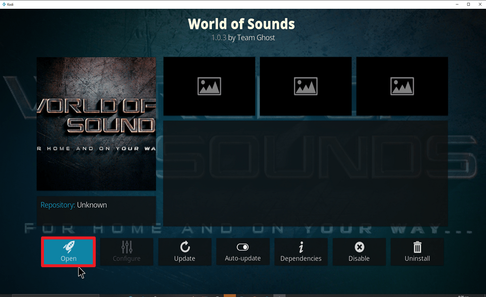 Step 28 Install World of Sounds on Kodi