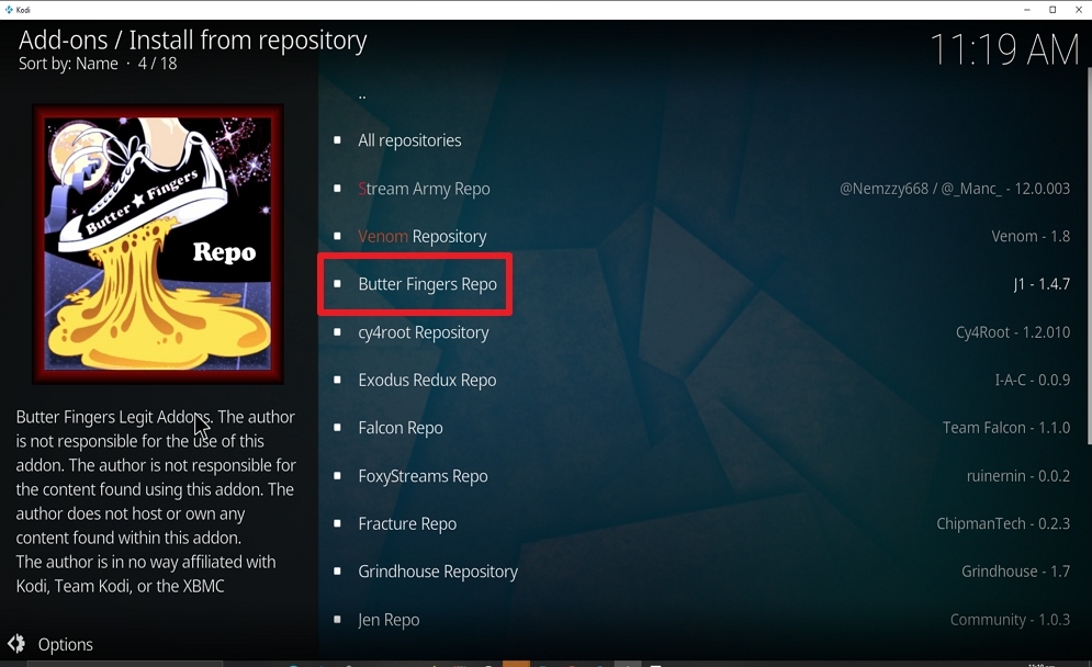 Steps 20 Install Troma Films Kodi add-on