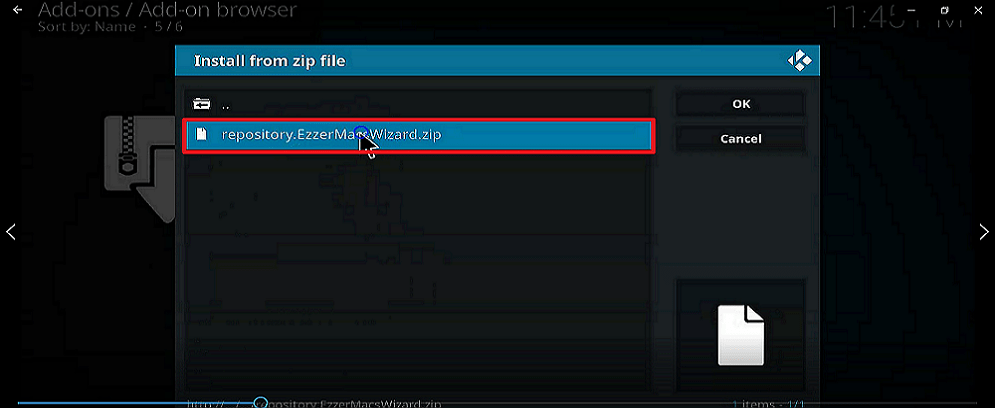 Step 18 Install Athena kodi addon