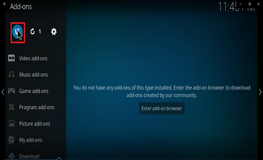 Step 15 Install Athena kodi addon
