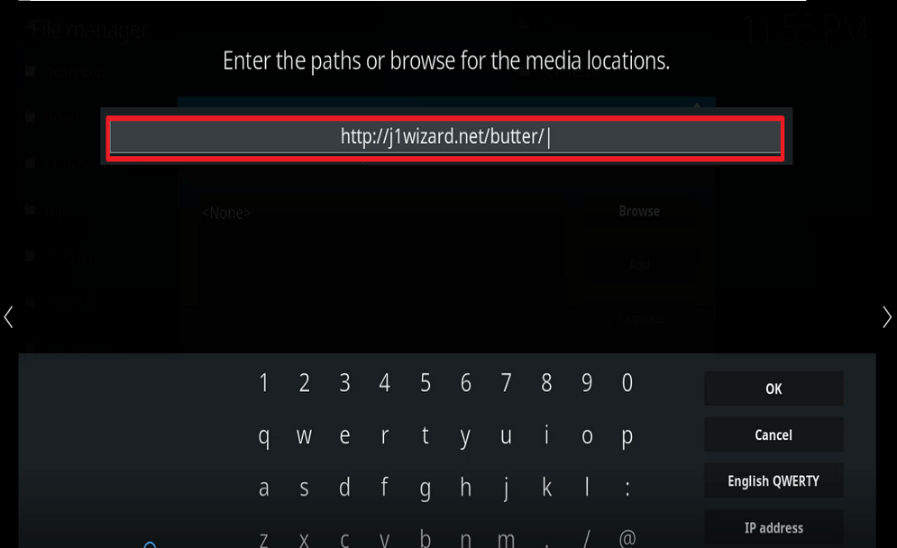 Step 9 Install Butter fingers movies kodi addon