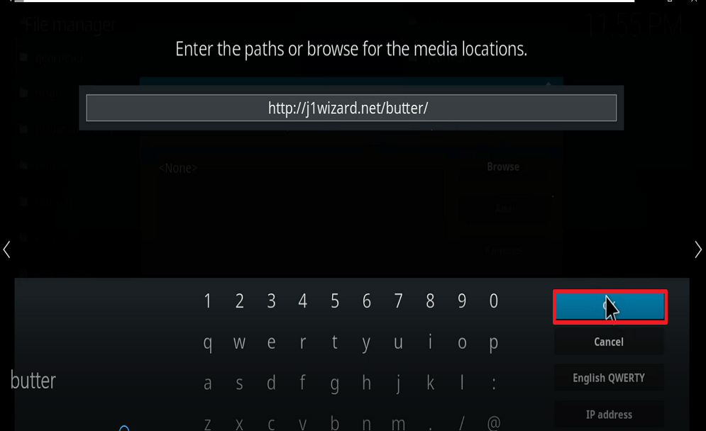 Step 10 Install Butter fingers movies kodi addon