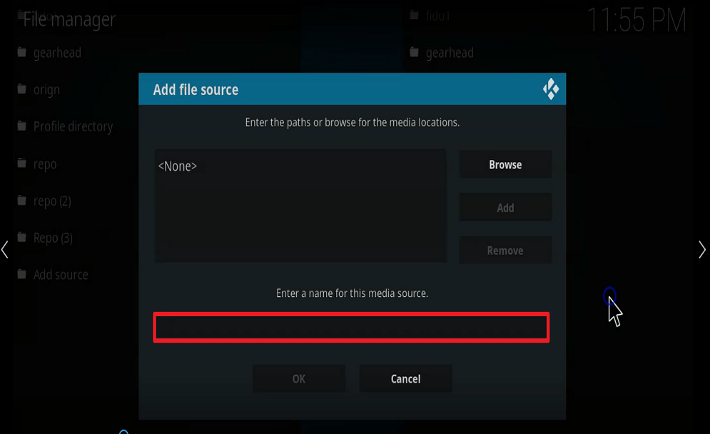 Step 11 Install Butter fingers movies kodi addon