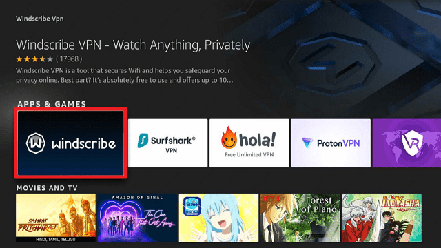 step 3 Install Windscribe VPN on Firesticks