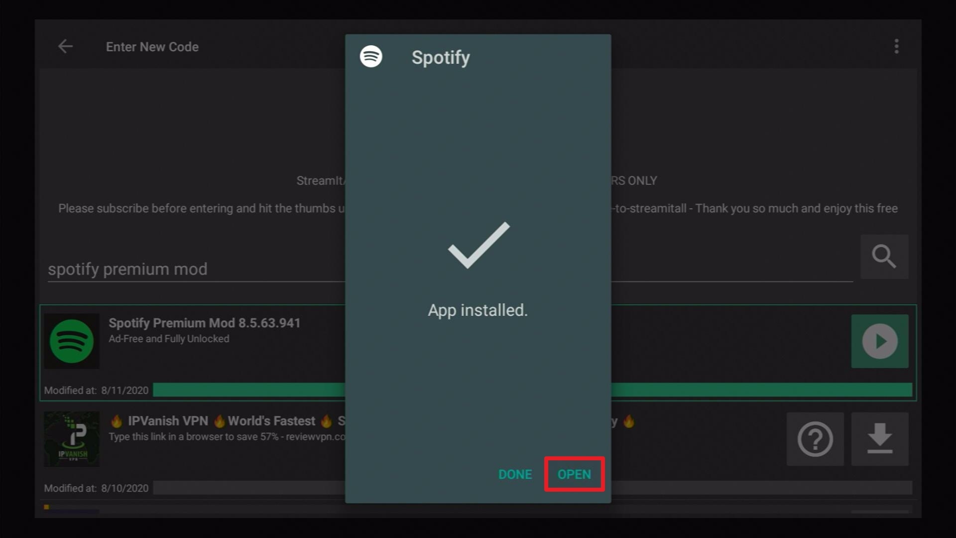 Step 22 Install Spotify Premium Mod Best Music Apps