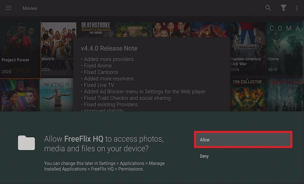 Step 15 Install Free Flix HQ on firestick