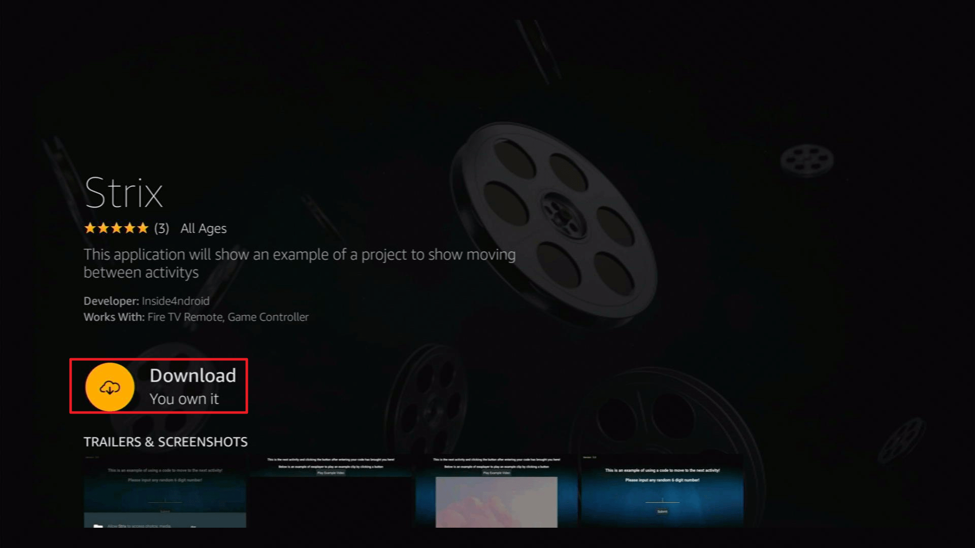Step 4 Install Strix on Firestick
