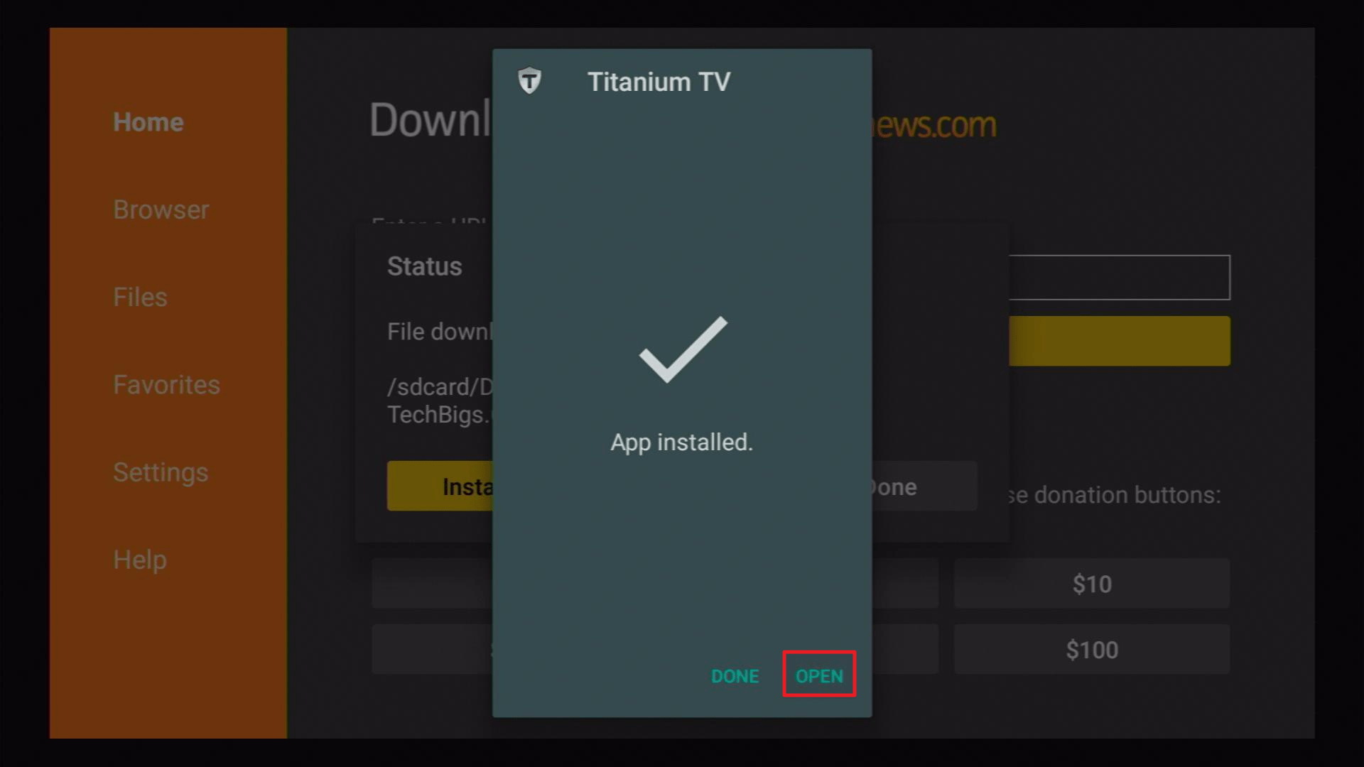 Step 15 Install Titanium TV on Firestick