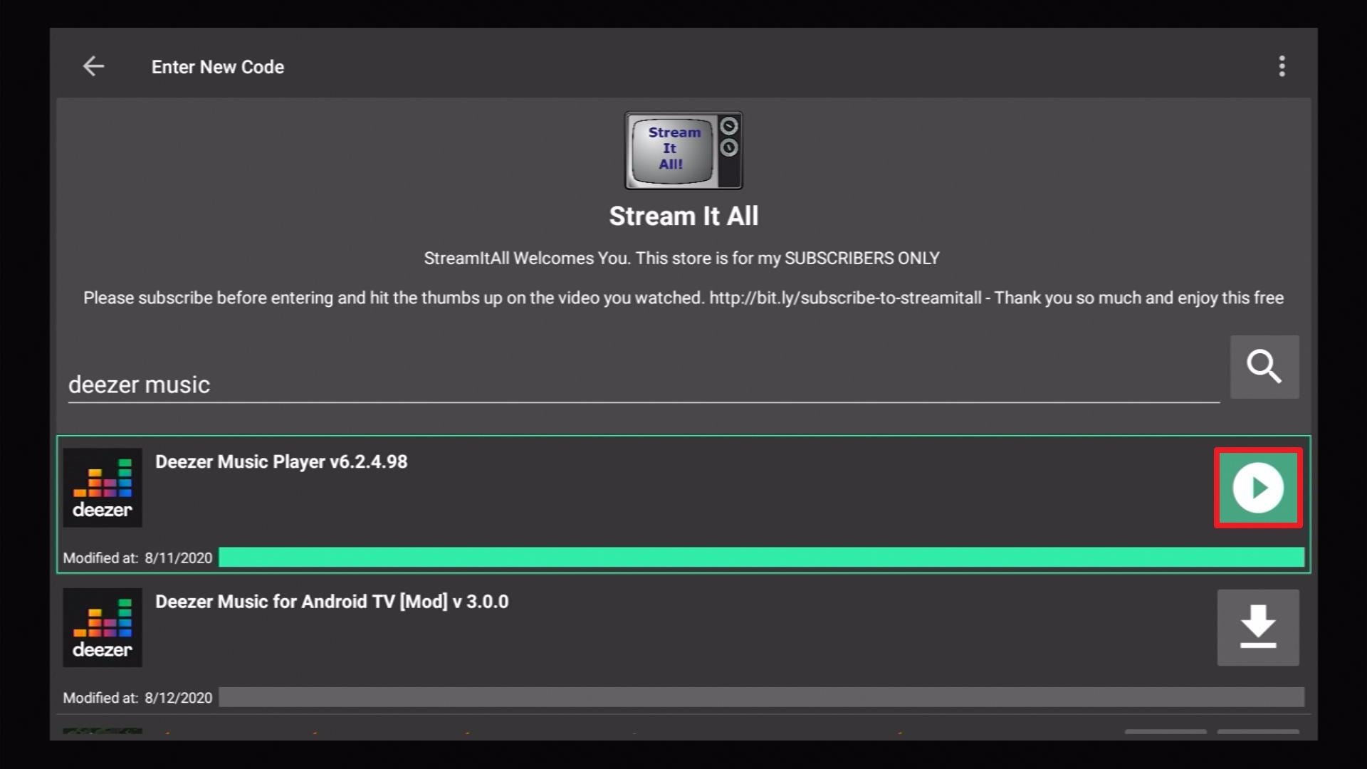 Step 20 Install Deezer Music