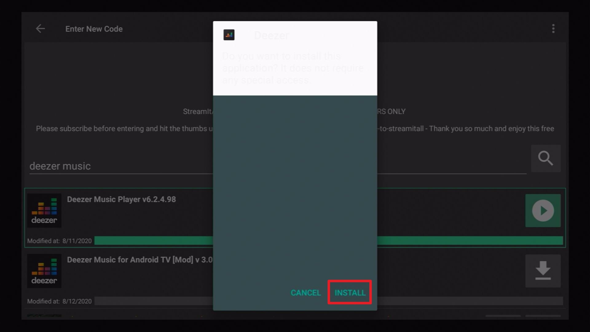 Step 21 Install Deezer Music
