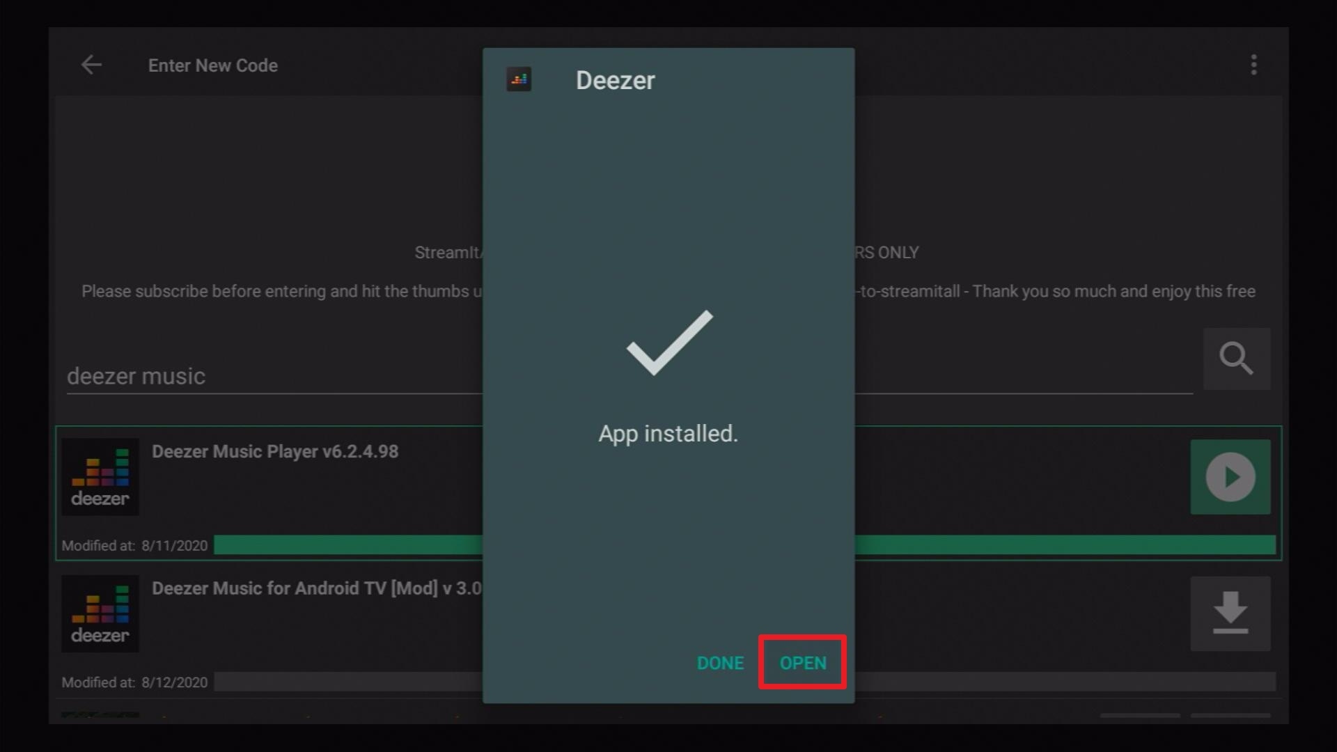 Step 22 Install Deezer Music