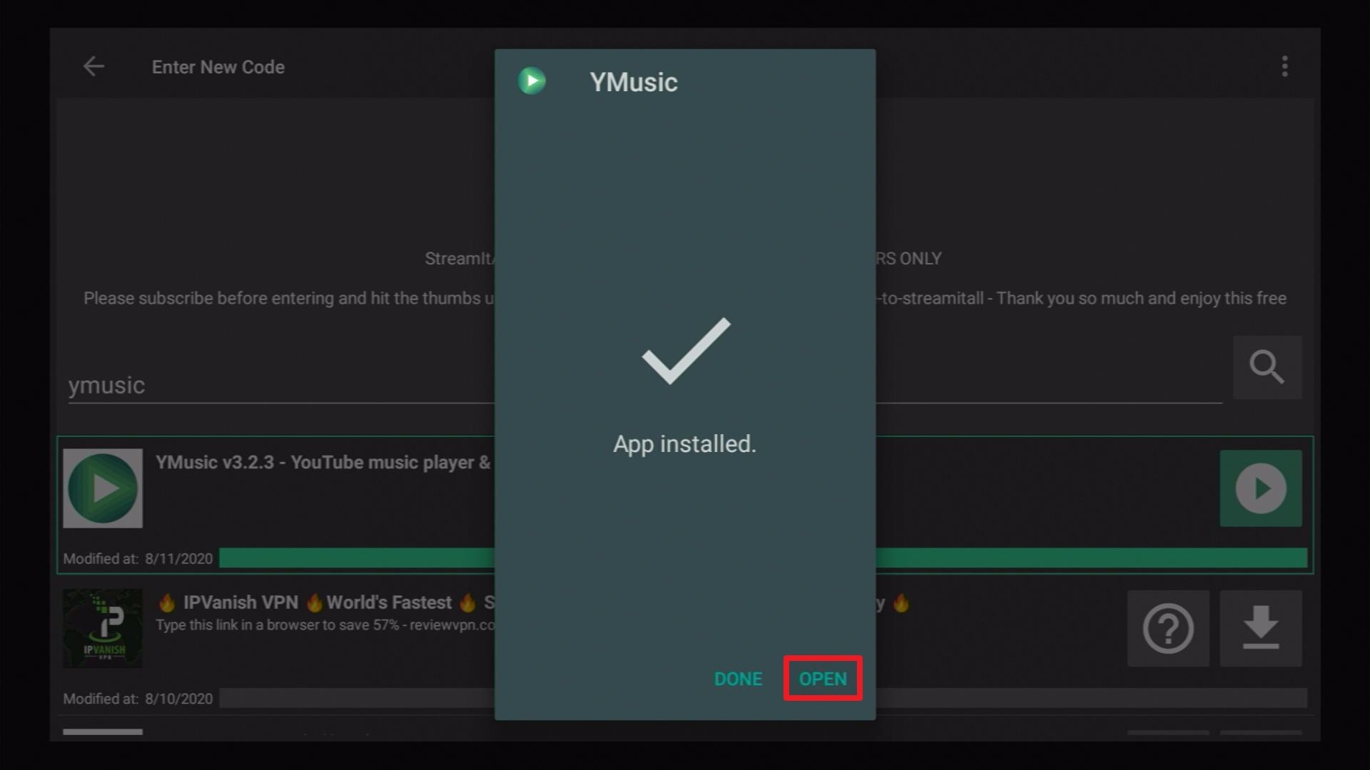 Step 22 Install YMusic