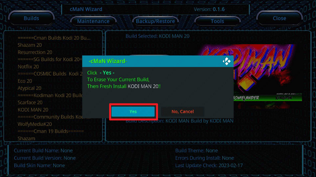 KodiMan Kodi Build