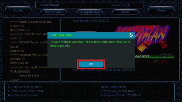 KodiMan Kodi Build