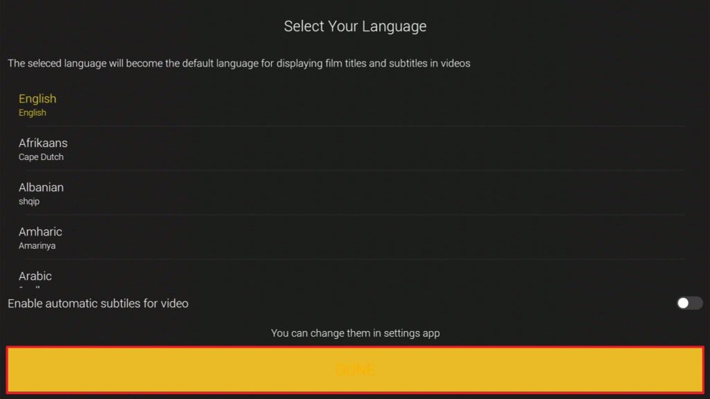 Install ZiniTevi App on Google Chromecast Step 18