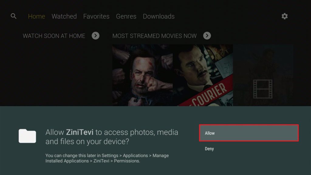 Install ZiniTevi App on Google Chromecast Step 20