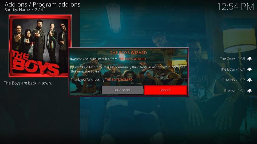 Step 24 Install Kodi Flix Build