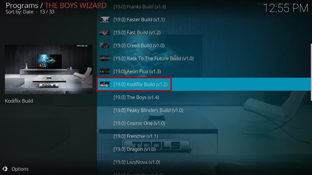 Step 28 Install Kodi Flix Build