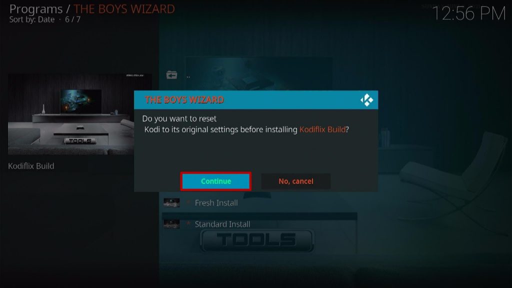Step 30 Install Kodi Flix Build