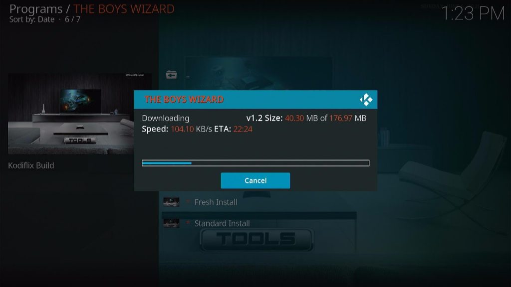 Step 31 Install Kodi Flix Build