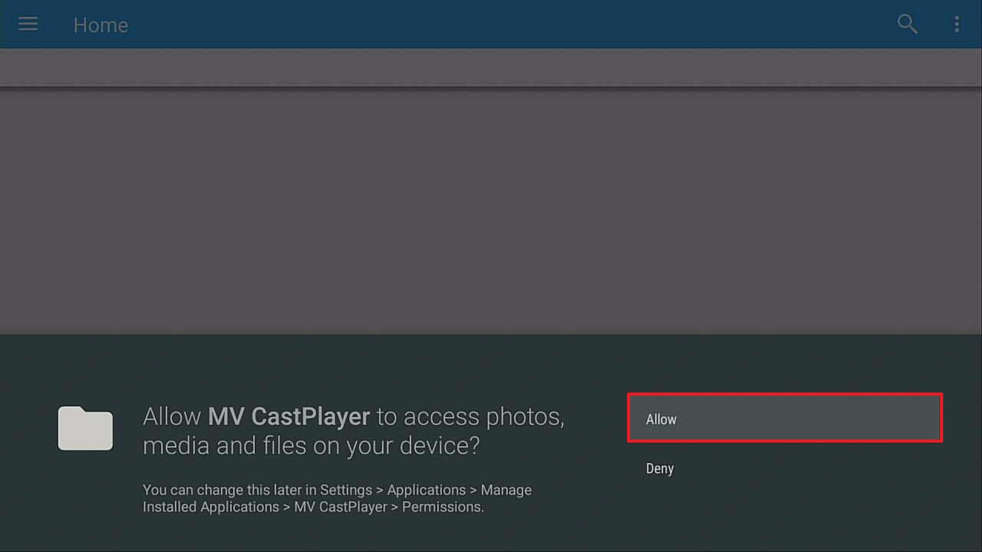 Step 15 Install MV CASTPLAYER