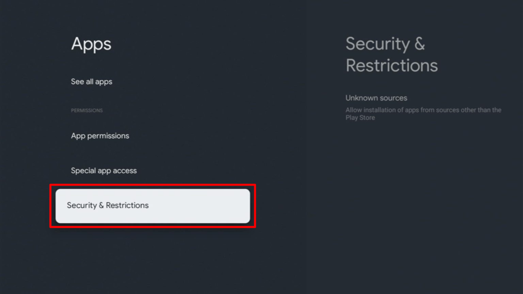 Install ZiniTevi App on Google Chromecast Step 7