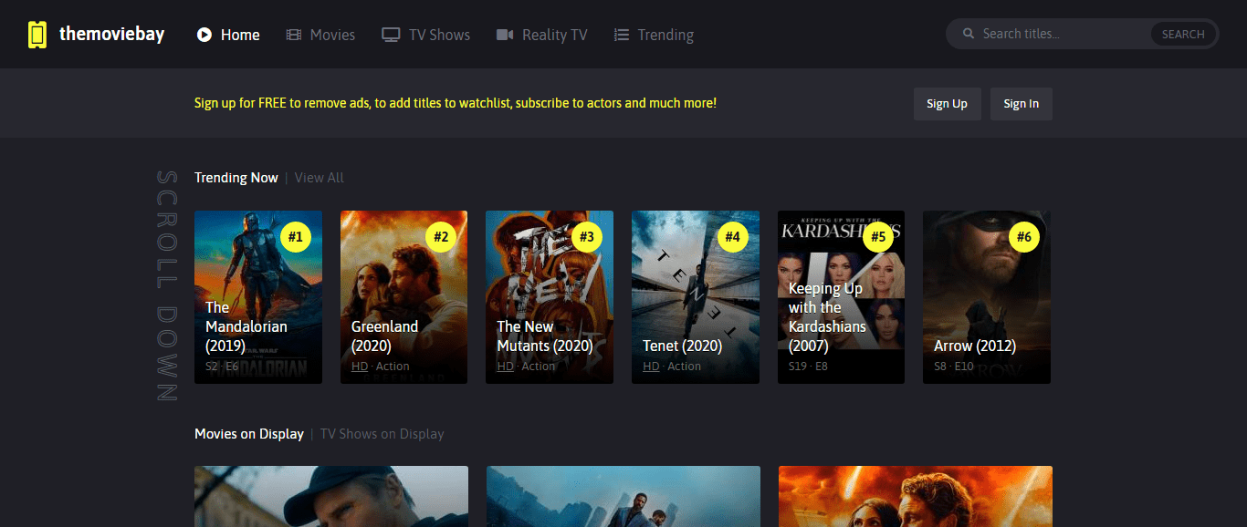 Movie Bay Screenshot