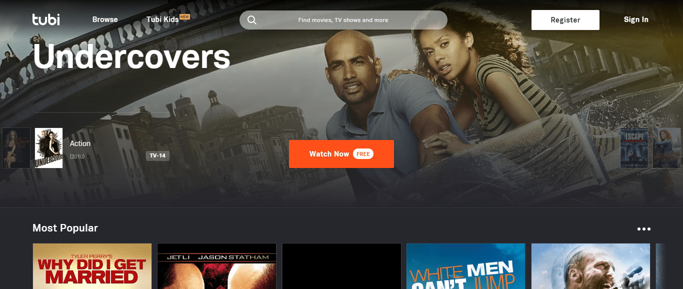 Tubi TV Screenshot