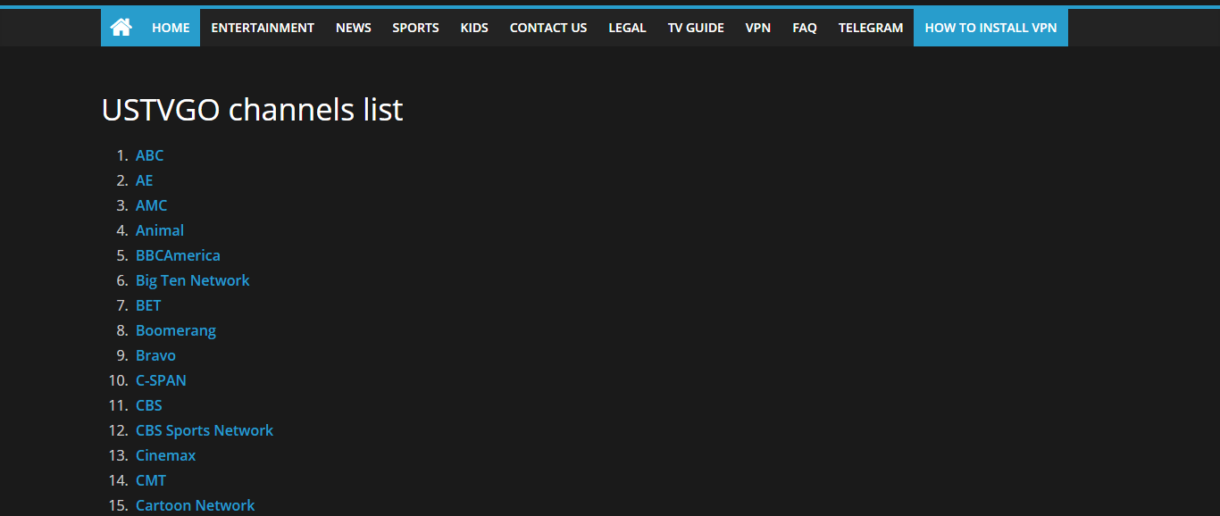 USTV Go Screenshot