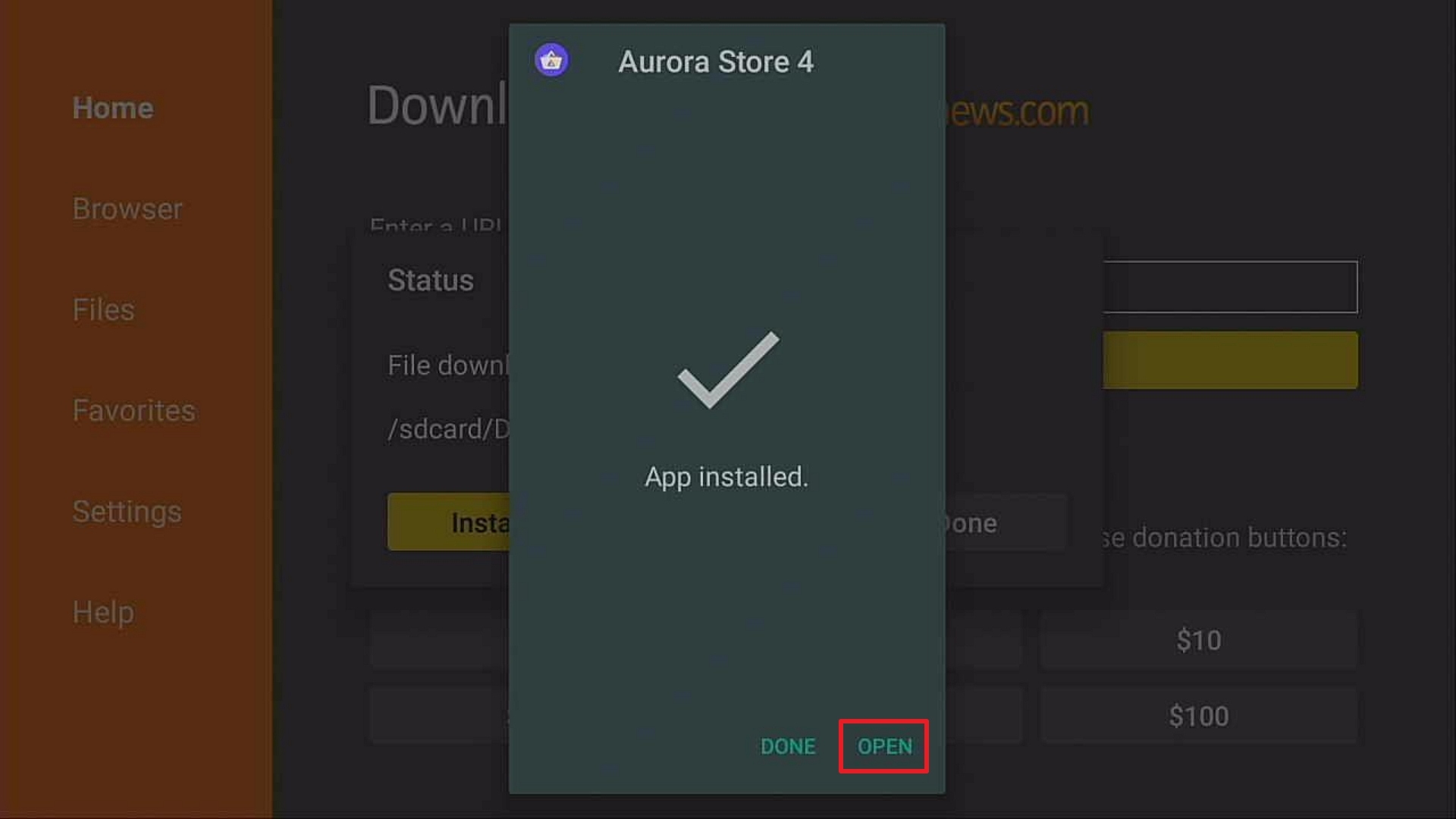 Step 14 Install Aurora App Store