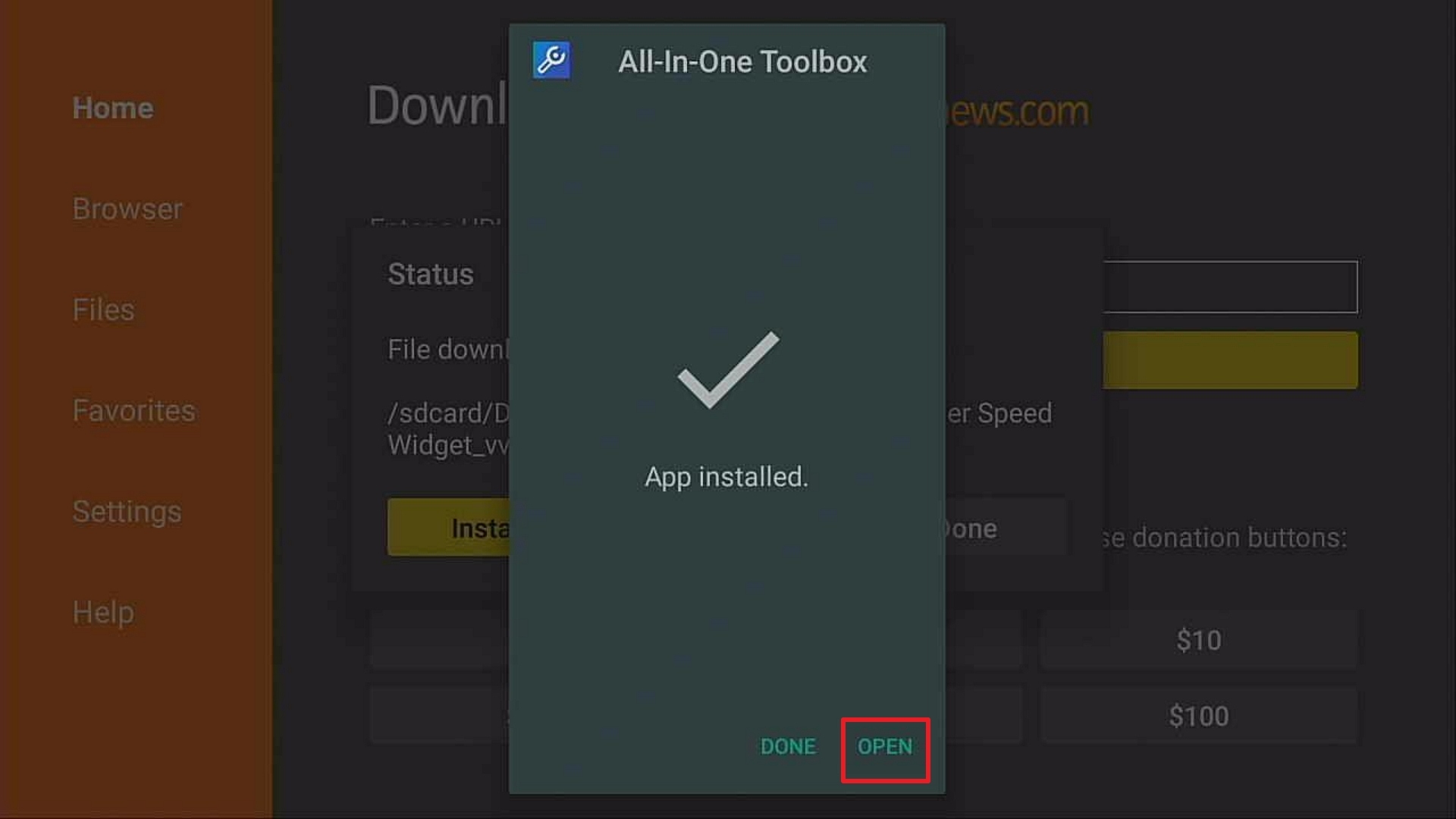 Step 14 Install All in one toolbox