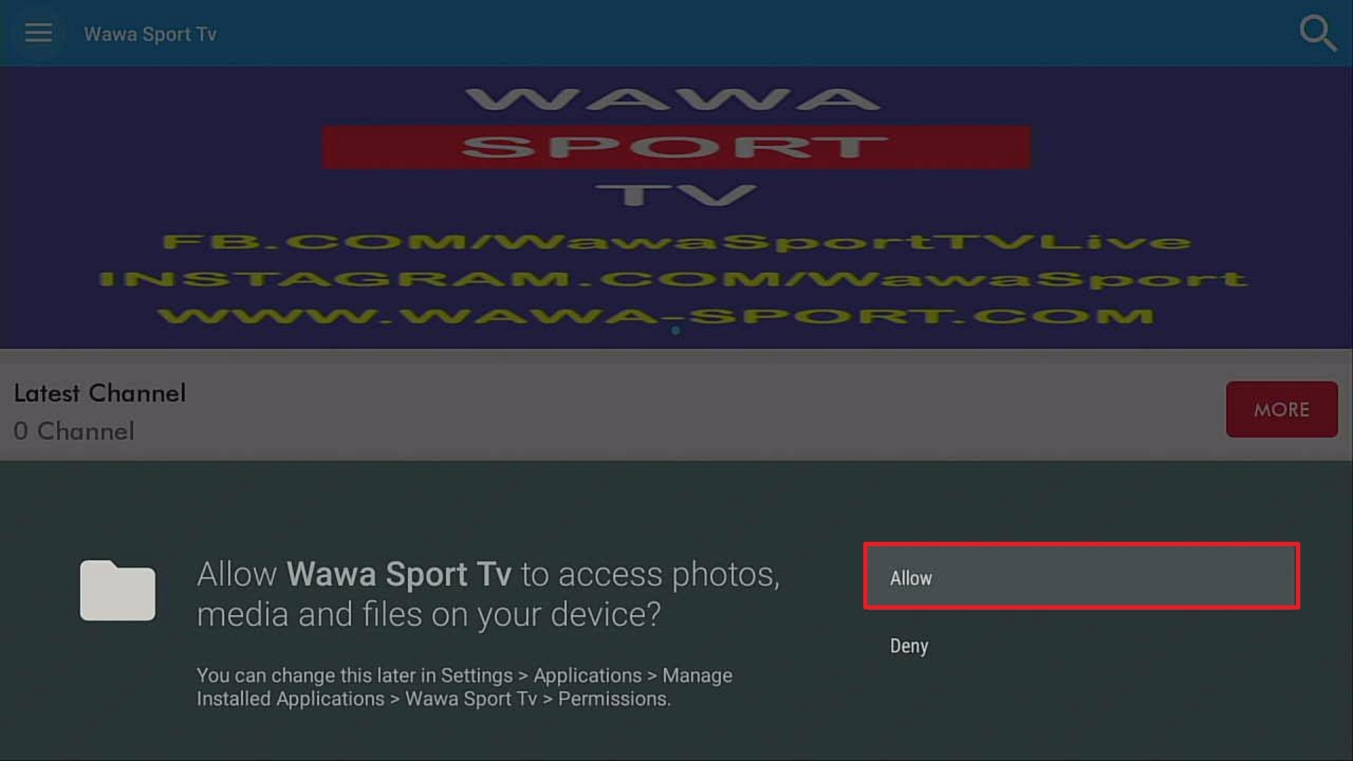 Step 15 Install Wawa Sport TV on Firestick