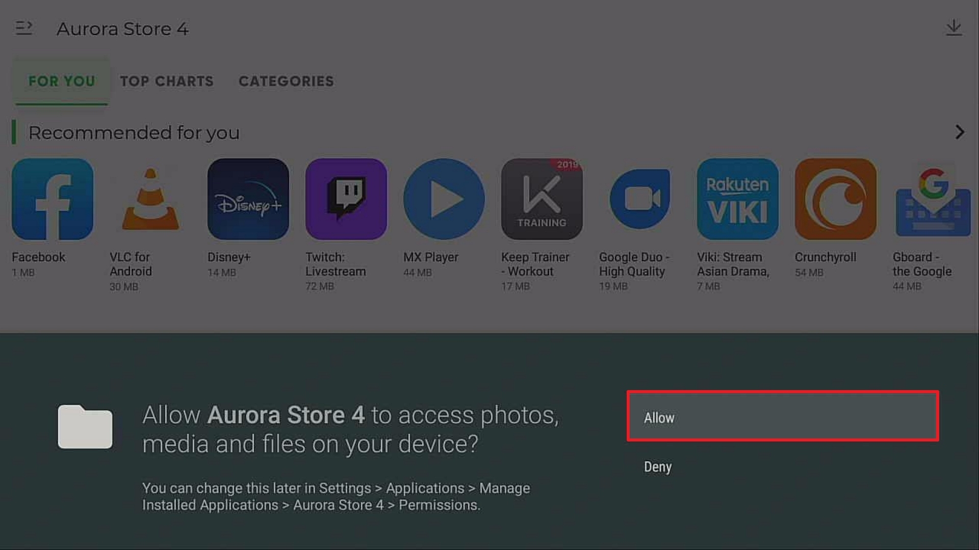 Step 16 Install Aurora App Store