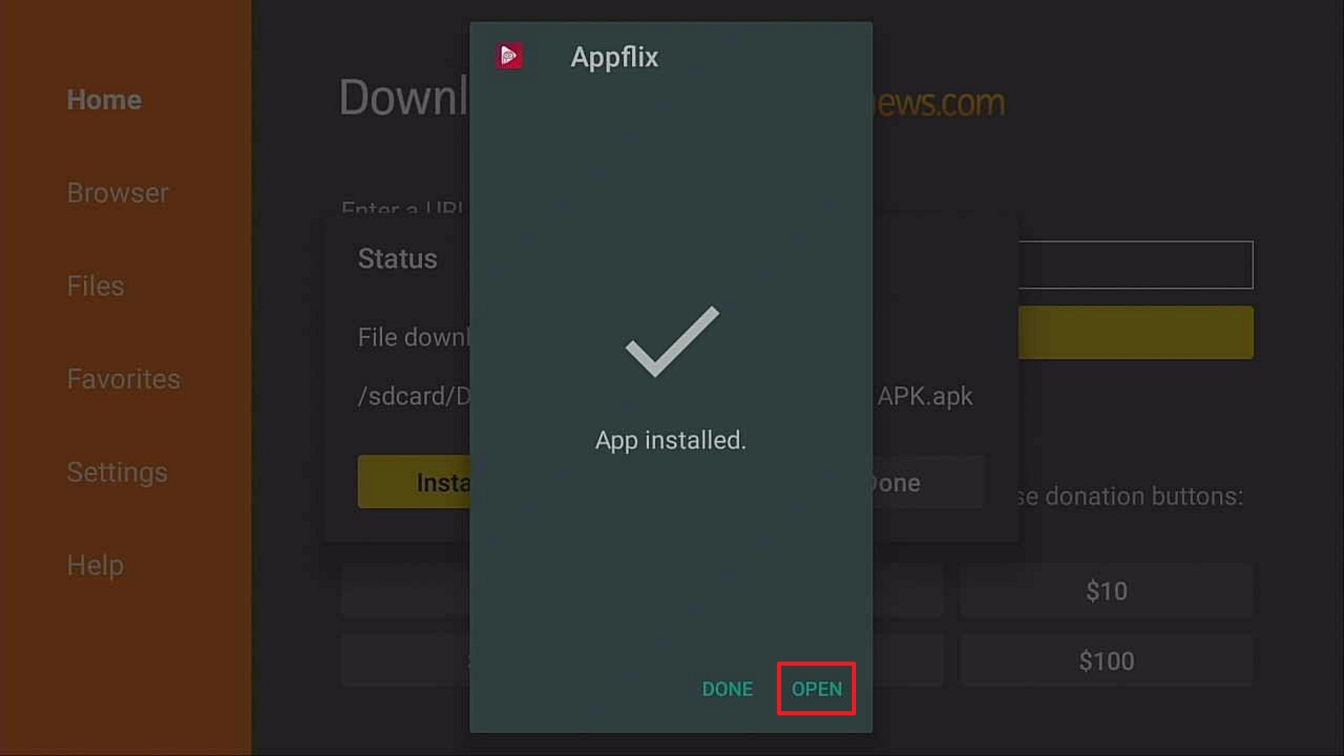 Step 14 Install Applix on Firestick