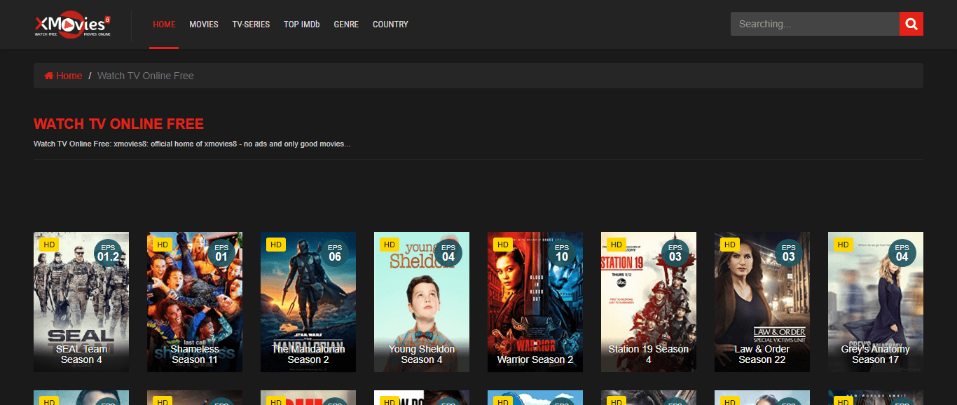 XMovies8 Screenshot
