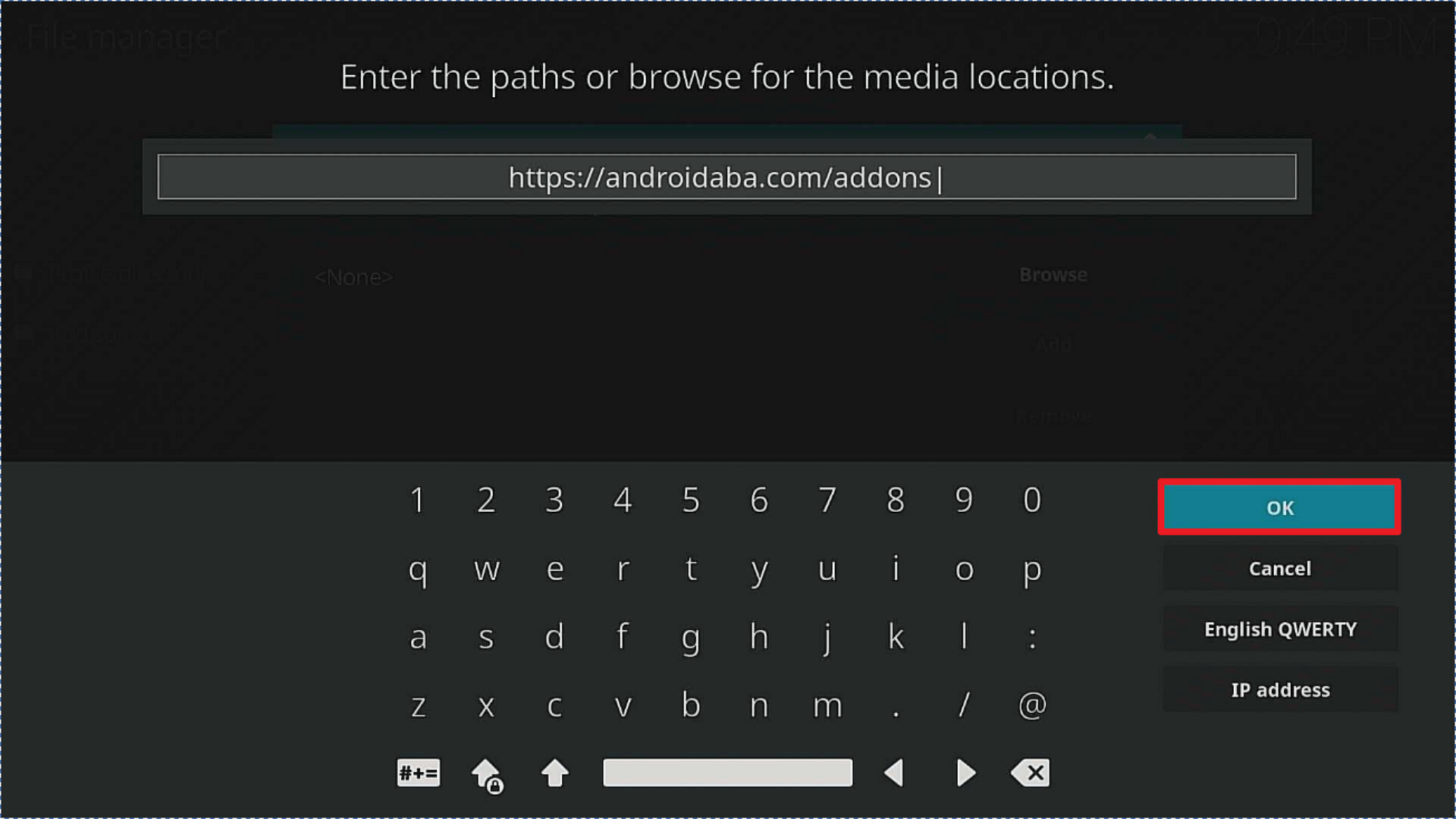 step 10 Installing Dark Legion addon on Kodi